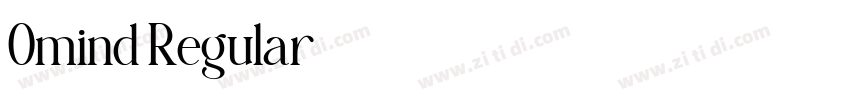 Omind Regular字体转换 Omind Regular字体转换